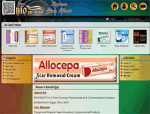 Tablet Screenshot of biohealthegypt.com